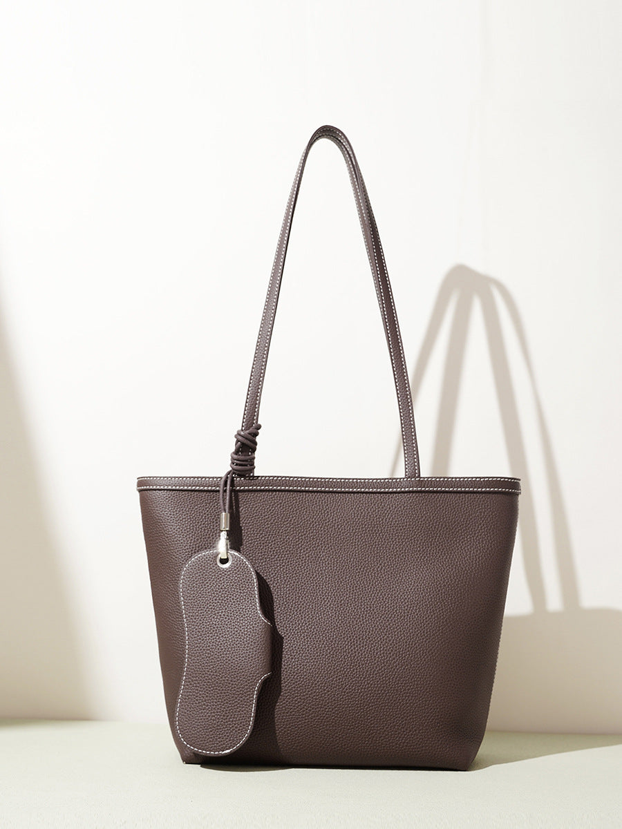 Sac épaule en cuir de vachette