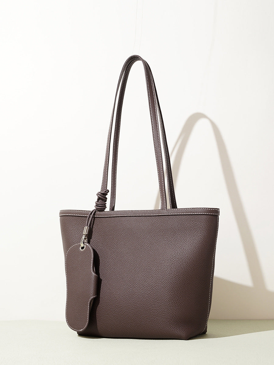 Sac épaule en cuir de vachette